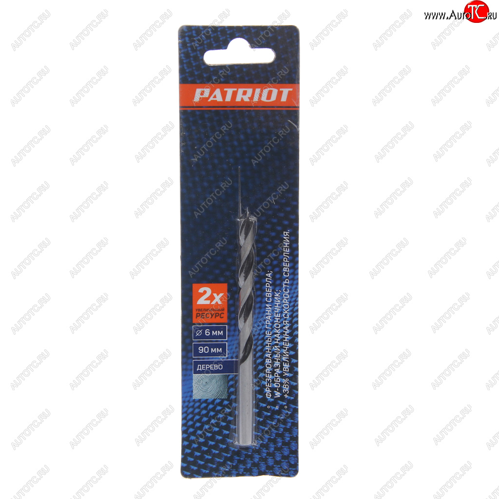 120 р. Сверло по дереву 6.0х90мм PATRIOT PATRIOT 815010073  с доставкой в г. Пермь