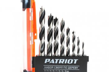 849 р. Набор сверл по дереву 4.0-10.0мм (8шт.) PATRIOT PATRIOT 815010103  с доставкой в г. Пермь. Увеличить фотографию 2