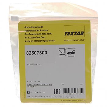 1 099 р. Комплект MITSUBISHI Lancer (07-),Galant (96-) монтажный колодок тормозных передних TEXTAR TEXTAR 82507300  с доставкой в г. Пермь. Увеличить фотографию 2