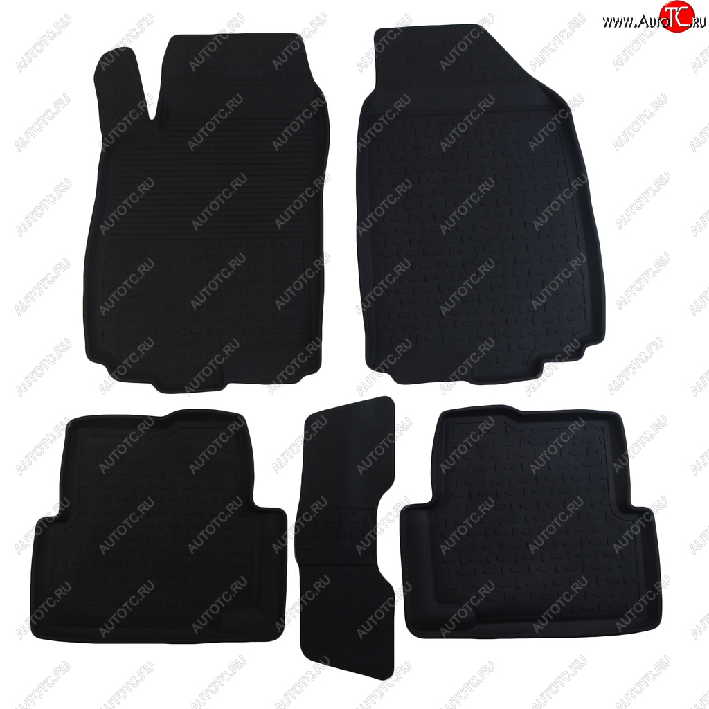 3 199 р. Коврик салона CHEVROLET Aveo 2 Cobalt (11-) резина черный (5 предм.) SEINTEX SEINTEX 82910  с доставкой в г. Пермь