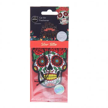 157 р. Ароматизатор подвесной пластина (silver tatoo) Dia De Los Muertos AROMA CAR AROMA CAR 83118  с доставкой в г. Пермь. Увеличить фотографию 1