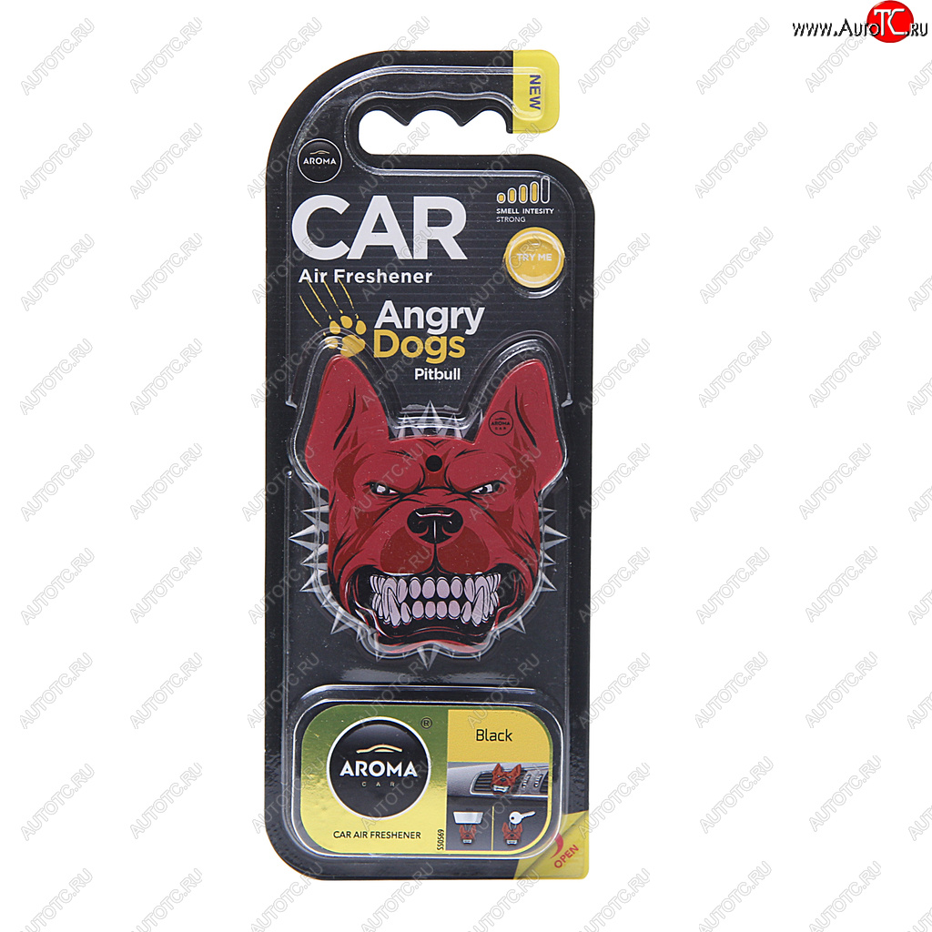 290 р. Ароматизатор на дефлектор полимерный (black) Angry Dogs AROMA CAR AROMA CAR 83185  с доставкой в г. Пермь