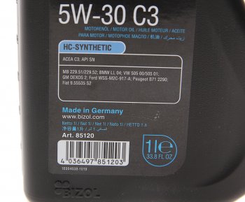 1 299 р. Масло моторное TECHNOLOGY 5W30 C3 синт.1л BIZOL BIZOL 85120  с доставкой в г. Пермь. Увеличить фотографию 2
