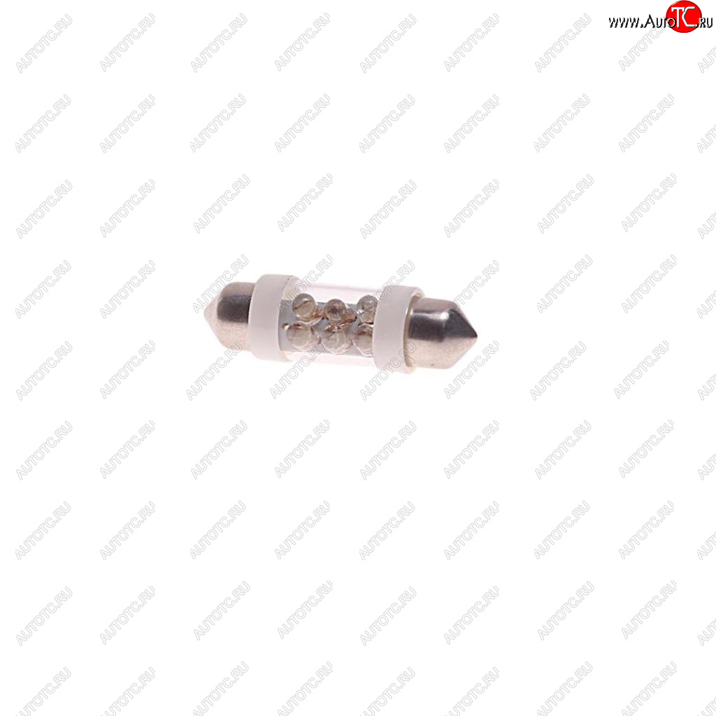 63 р. Лампа светодиодная 12V C10W SV8.5-8 36мм 6000K двухцокольная 6 светодиодов MEGAPOWER MEGAPOWER-AUTOMOTIVE 85153w  с доставкой в г. Пермь