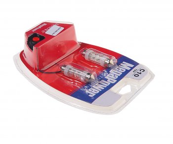 231 р. Лампа светодиодная 12V C10W SV8.5-8 39мм 6000K 6 светодиодов блистер (2шт.) с тестером MEGAPOWER MEGAPOWER-AUTOMOTIVE 85154w-2блт  с доставкой в г. Пермь. Увеличить фотографию 2