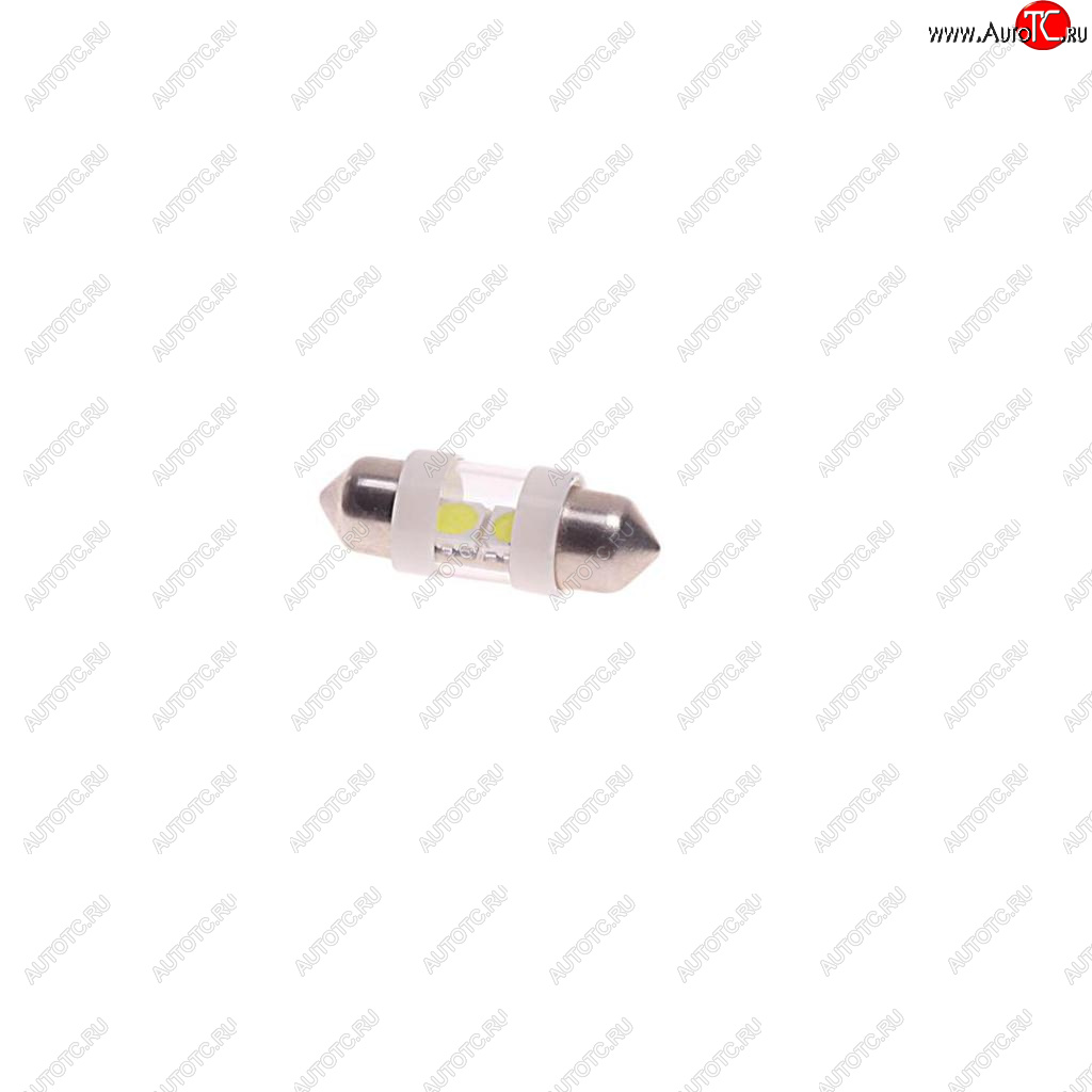52 р. Лампа светодиодная 12V C10W SV8.5-8 31мм 6000K двухцокольная 2 светодиода MEGAPOWER MEGAPOWER-AUTOMOTIVE 85171w  с доставкой в г. Пермь