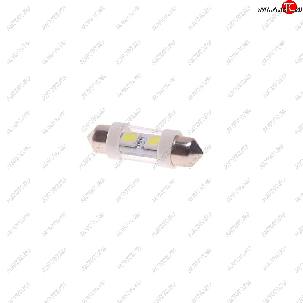 26 р. Лампа светодиодная 12V C10W SV8.5-8 36мм 6000K двухцокольная 2 светодиода MEGAPOWER MEGAPOWER-AUTOMOTIVE 85172w  с доставкой в г. Пермь