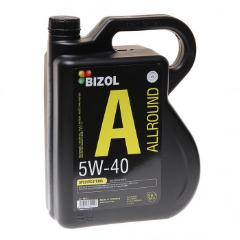 5 399 р. Масло моторное ALLROUND 5W40 синт.5л BIZOL BIZOL 85221  с доставкой в г. Пермь. Увеличить фотографию 1