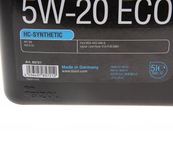 6 799 р. Масло моторное TECHNOLOGY 5W20 ECO синт.5л BIZOL BIZOL 85721  с доставкой в г. Пермь. Увеличить фотографию 2