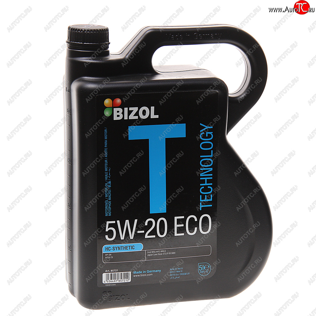 6 799 р. Масло моторное TECHNOLOGY 5W20 ECO синт.5л BIZOL BIZOL 85721  с доставкой в г. Пермь