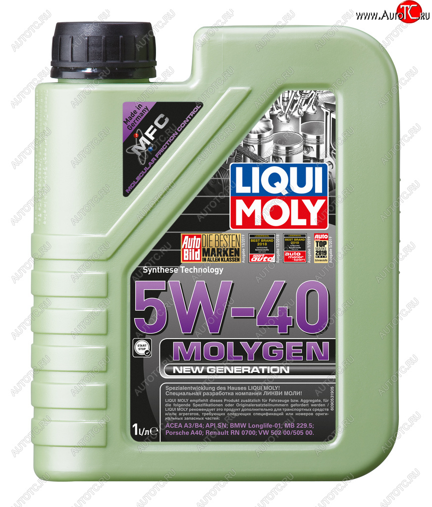 2 459 р. Масло моторное MOLYGEN 5W40 синт.1л LIQUI MOLY LIQUI MOLY 8576  с доставкой в г. Пермь