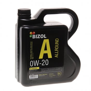 4 549 р. Масло моторное ALLROUND 0W20 синт.4л BIZOL BIZOL 85836  с доставкой в г. Пермь. Увеличить фотографию 1