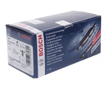 2 449 р. Колодки тормозные передние (4шт.) BOSCH Mitsubishi Galant 8  дорестайлинг седан (1996-1998)  с доставкой в г. Пермь. Увеличить фотографию 2