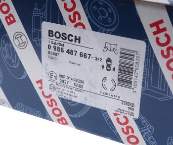 3 499 р. Колодки тормозные задние барабанные (4шт.) BOSCH Ford Transit цельнометаллический фургон 2-ой рестайлинг (1994-2000)  с доставкой в г. Пермь. Увеличить фотографию 4