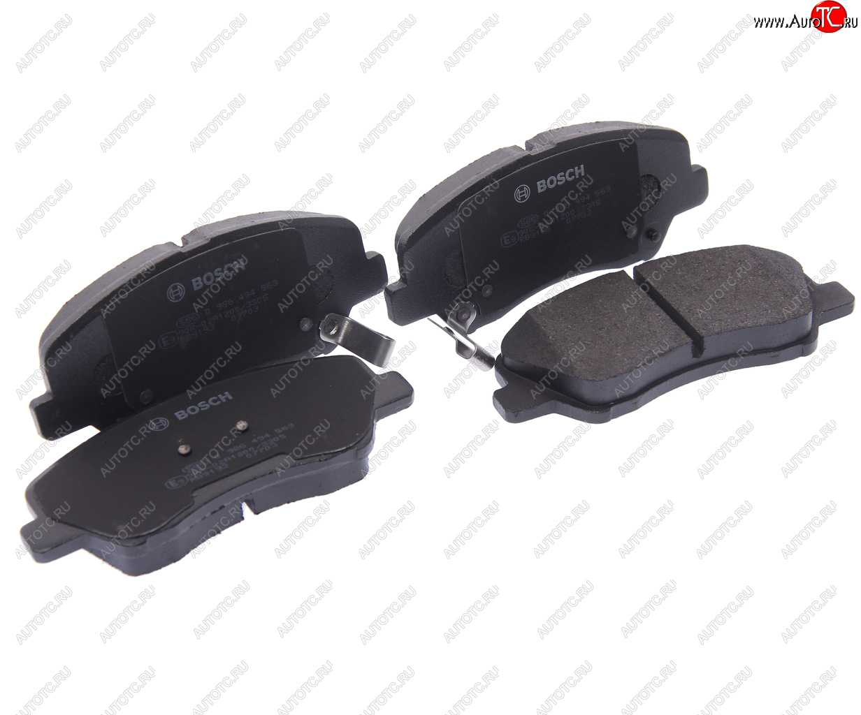 2 679 р. Колодки тормозные передние (4шт.) BOSCH Hyundai Solaris RBr седан дорестайлинг (2010-2014)  с доставкой в г. Пермь