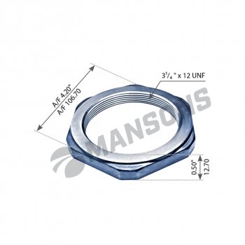 Гайка VOLVO крепления ступицы (M82х2 H=13 SW105) MANSONS MANSONS 900.341