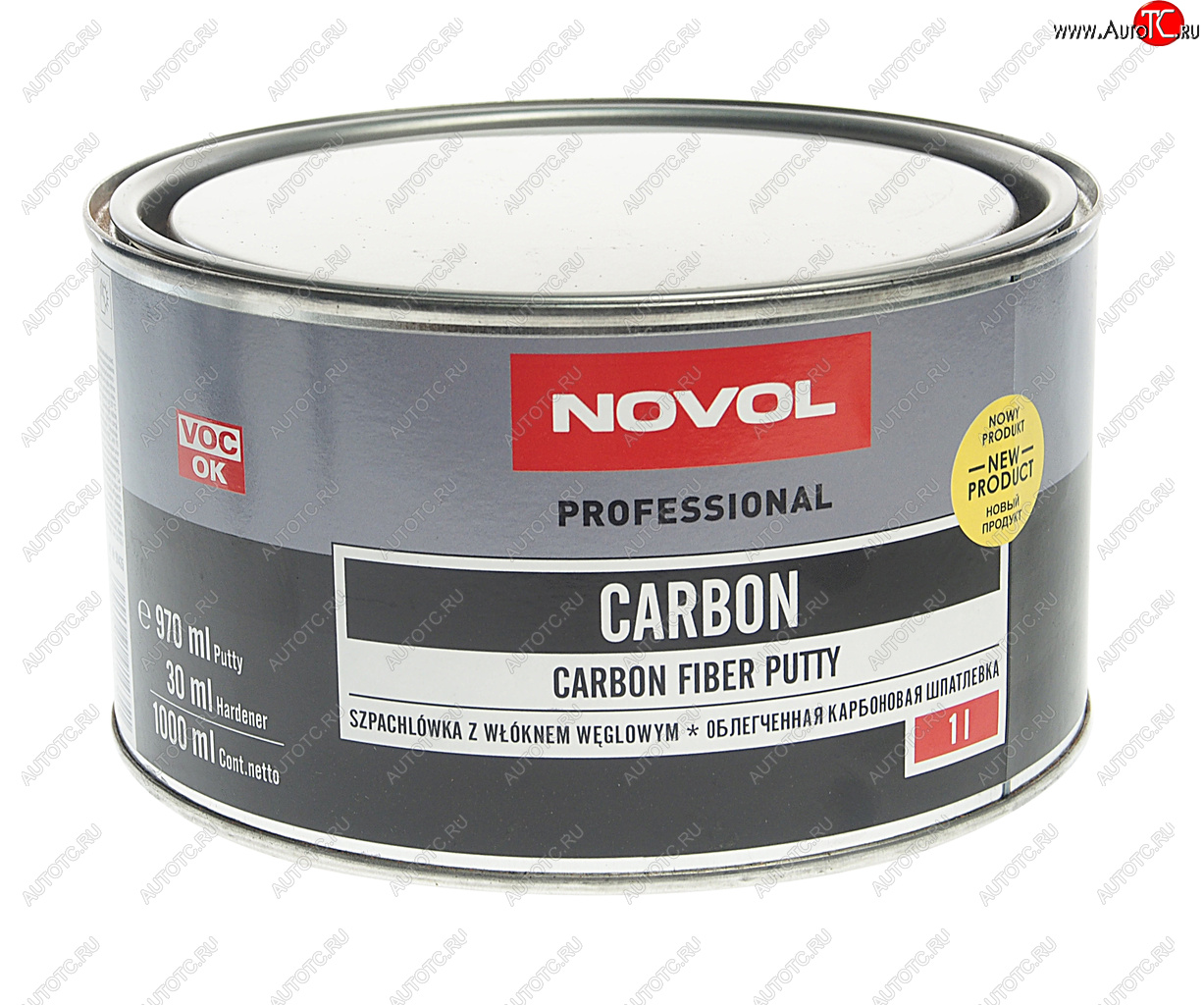 1 669 р. Шпатлевка облегченная карбоновая CARBON 1кг NOVOL NOVOL 90952 NOVOL 90952  с доставкой в г. Пермь