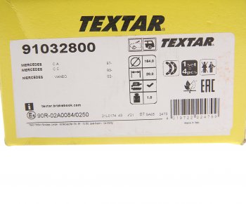 2 599 р. Колодки тормозные задние барабанные (4шт.) TEXTAR Mercedes-Benz A class W168 хэтчбэк 5 дв. (1997-2004)  с доставкой в г. Пермь. Увеличить фотографию 4