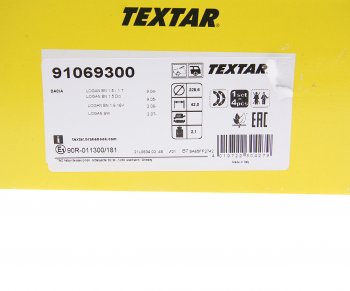4 299 р. Колодки тормозные задние барабанные (4шт.) TEXTAR Renault Logan 1 дорестайлинг (2004-2010)  с доставкой в г. Пермь. Увеличить фотографию 3