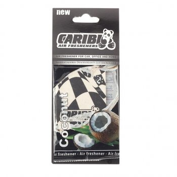 Ароматизатор подвесной пластина (кокос) Formula-1 CARIBI CARIBI 91527