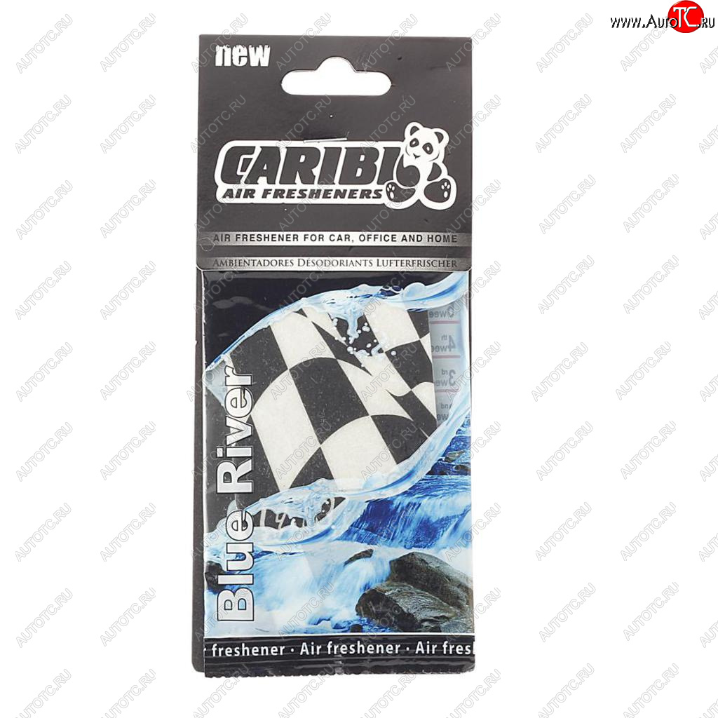 93 р. Ароматизатор подвесной пластина (голубая река) Formula-1 CARIBI CARIBI 91541  с доставкой в г. Пермь