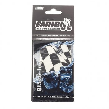 Ароматизатор подвесной пластина (черный лед) Formula-1 CARIBI CARIBI 91589