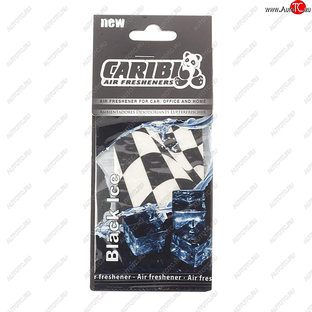 92 р. Ароматизатор подвесной пластина (черный лед) Formula-1 CARIBI CARIBI 91589  с доставкой в г. Пермь