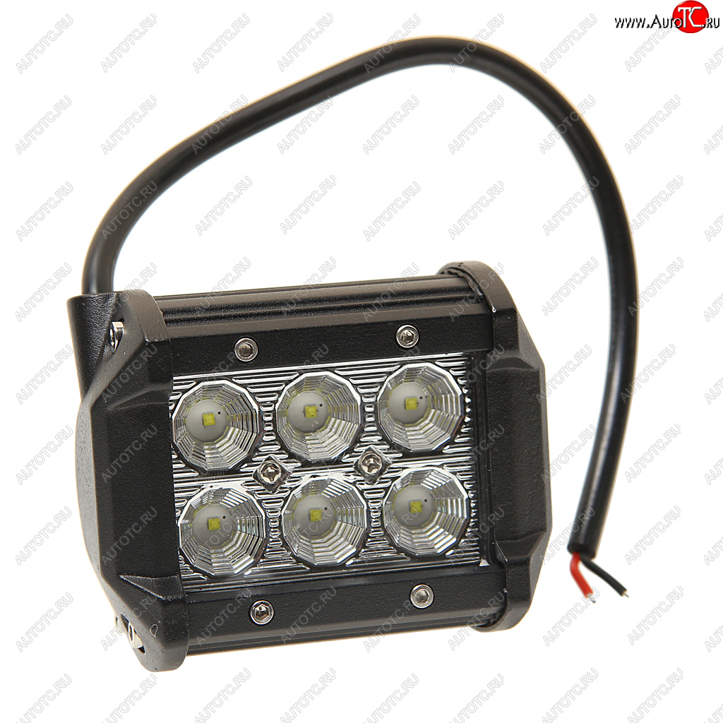 1 149 р. Балка светодиодная 1224V 18W (6 светодиодов) 100х85х65мм (ближний свет) двухрядная LED LT LED TECHNOLOGY 9-18f  с доставкой в г. Пермь