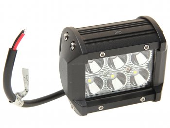 Балка светодиодная 1224V 18W (6 светодиодов) 100х85х65мм (дальний свет) двухрядная LED LT LED TECHNOLOGY 9-18s