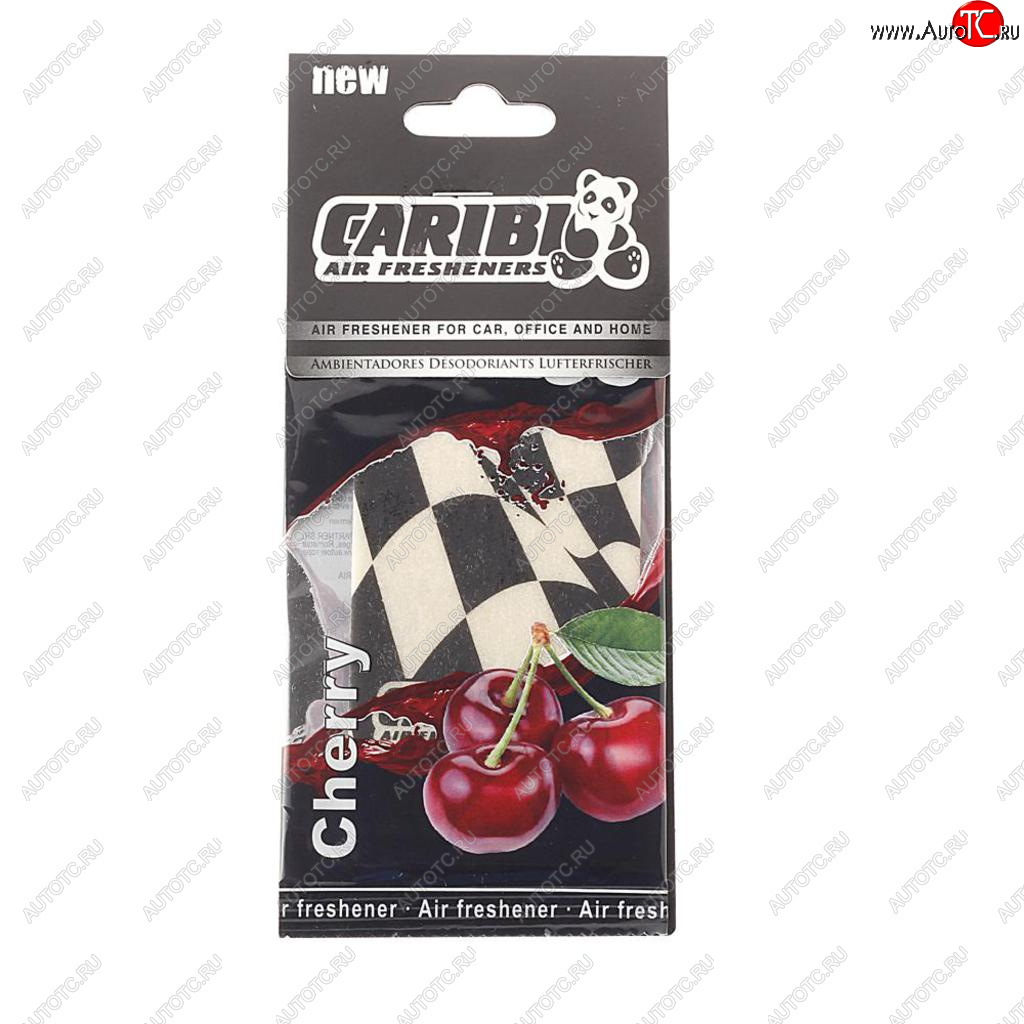 95 р. Ароматизатор подвесной пластина (вишня) Formula-1 CARIBI CARIBI 92012  с доставкой в г. Пермь