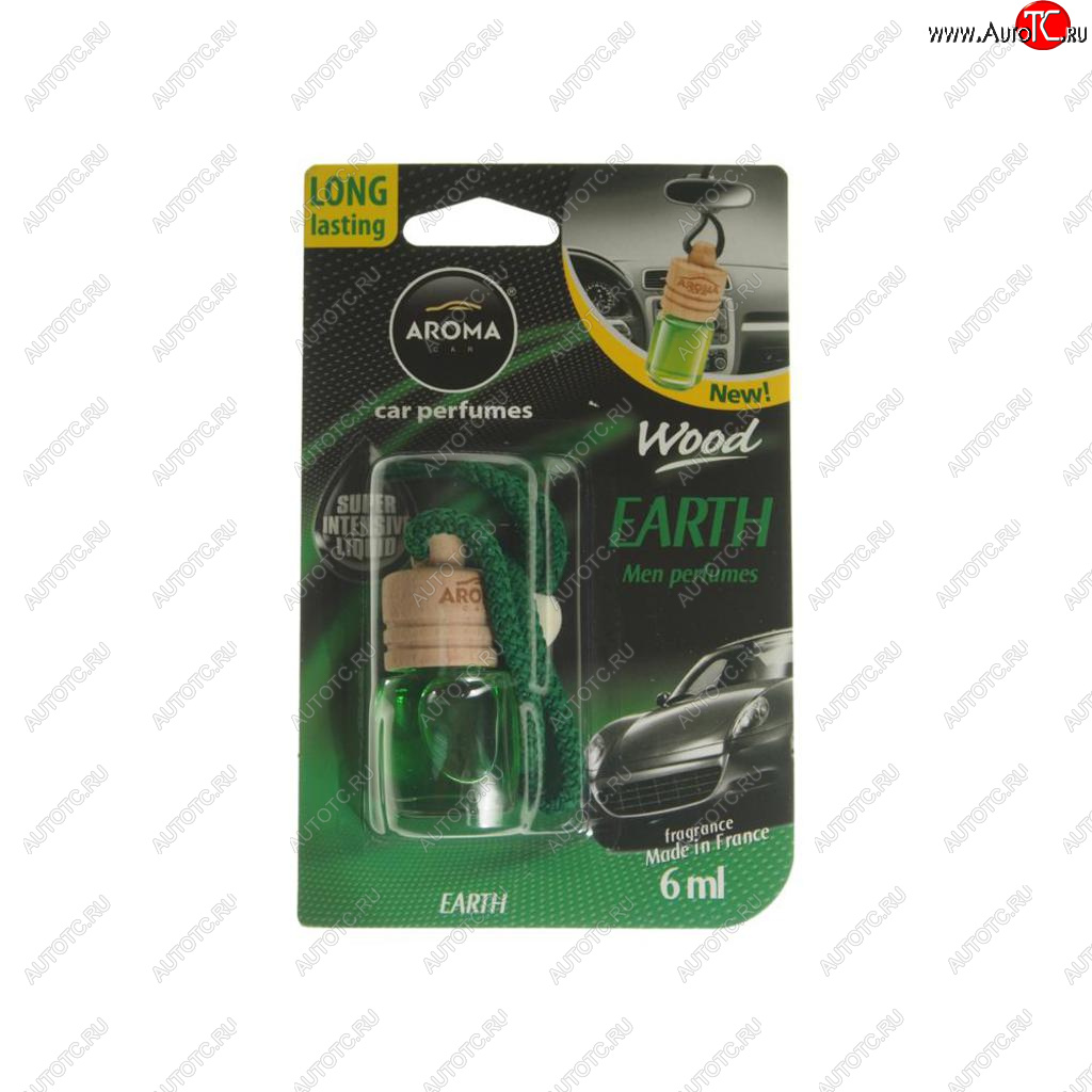 226 р. Ароматизатор подвесной жидкостный (земля) 6мл Wood AROMA CAR AROMA CAR 92038  с доставкой в г. Пермь