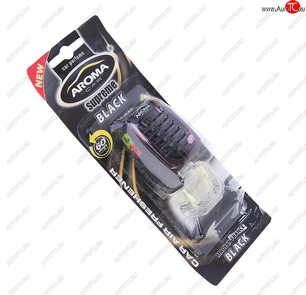 359 р. Ароматизатор на дефлектор жидкостный (блэк одеколон) 7мл Supreme AROMA CAR AROMA CAR 92050 AROMA CAR 92050  с доставкой в г. Пермь