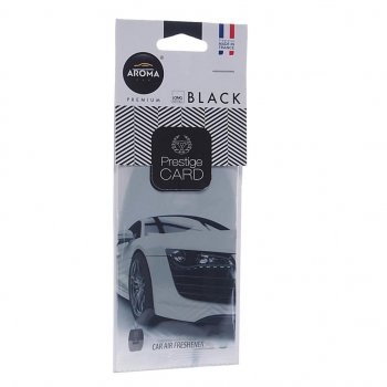 Ароматизатор подвесной пластина (парфюм) Black Prestiged AROMA CAR AROMA CAR 92664