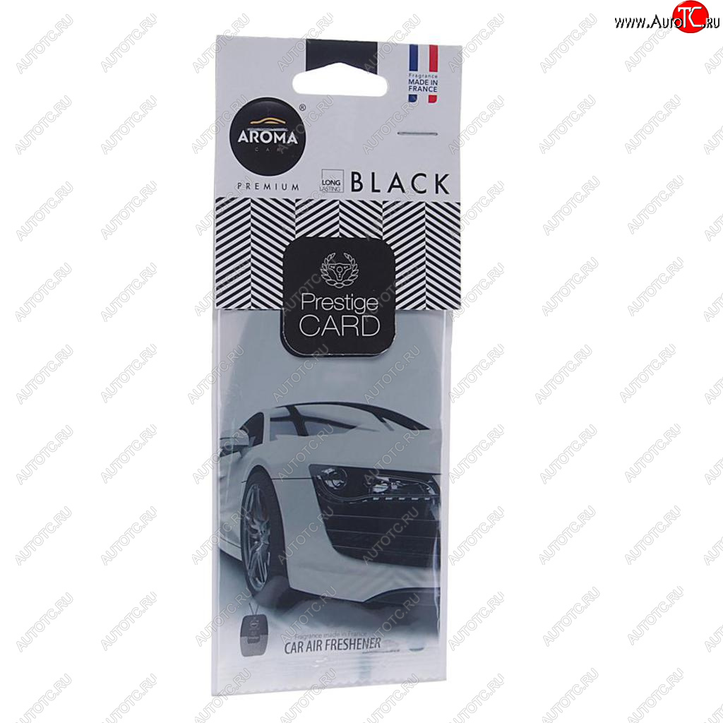 159 р. Ароматизатор подвесной пластина (парфюм) Black Prestiged AROMA CAR AROMA CAR 92664  с доставкой в г. Пермь
