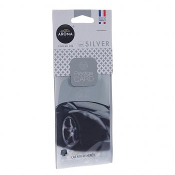 Ароматизатор подвесной пластина (парфюм) Silver Prestiged AROMA CAR AROMA CAR 92665
