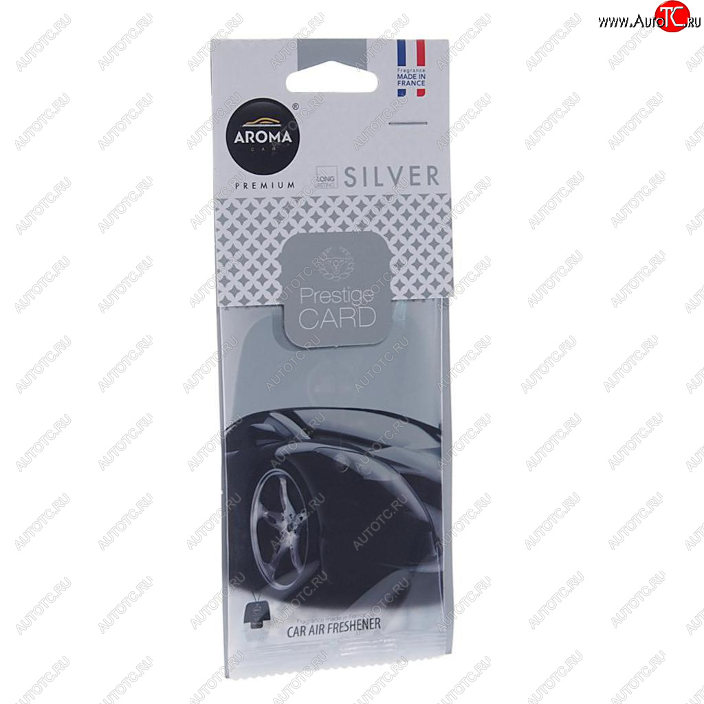 157 р. Ароматизатор подвесной пластина (парфюм) Silver Prestiged AROMA CAR AROMA CAR 92665  с доставкой в г. Пермь