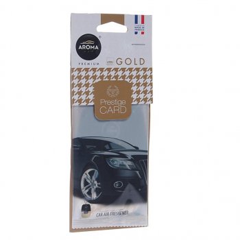 Ароматизатор подвесной пластина (парфюм) Gold Prestiged AROMA CAR AROMA CAR 92666