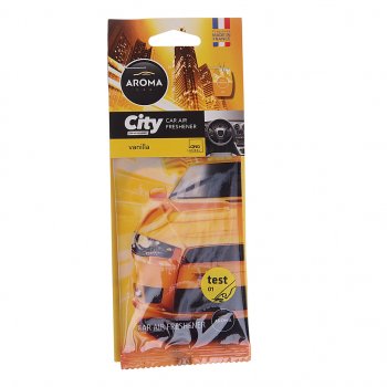 Ароматизатор подвесной пластина (ваниль) City AROMA CAR AROMA CAR 92669 AROMA CAR 92669