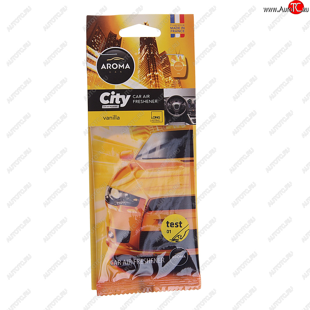 125 р. Ароматизатор подвесной пластина (ваниль) City AROMA CAR AROMA CAR 92669 AROMA CAR 92669  с доставкой в г. Пермь