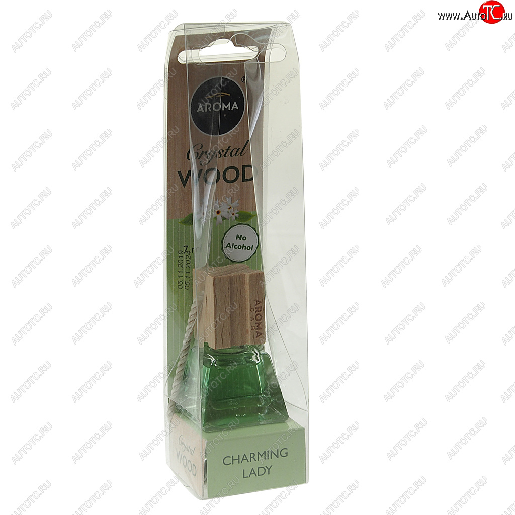 369 р. Ароматизатор подвесной жидкостный (очаровательная леди) 7мл Crystal Wood AROMA CAR AROMA CAR 92842  с доставкой в г. Пермь