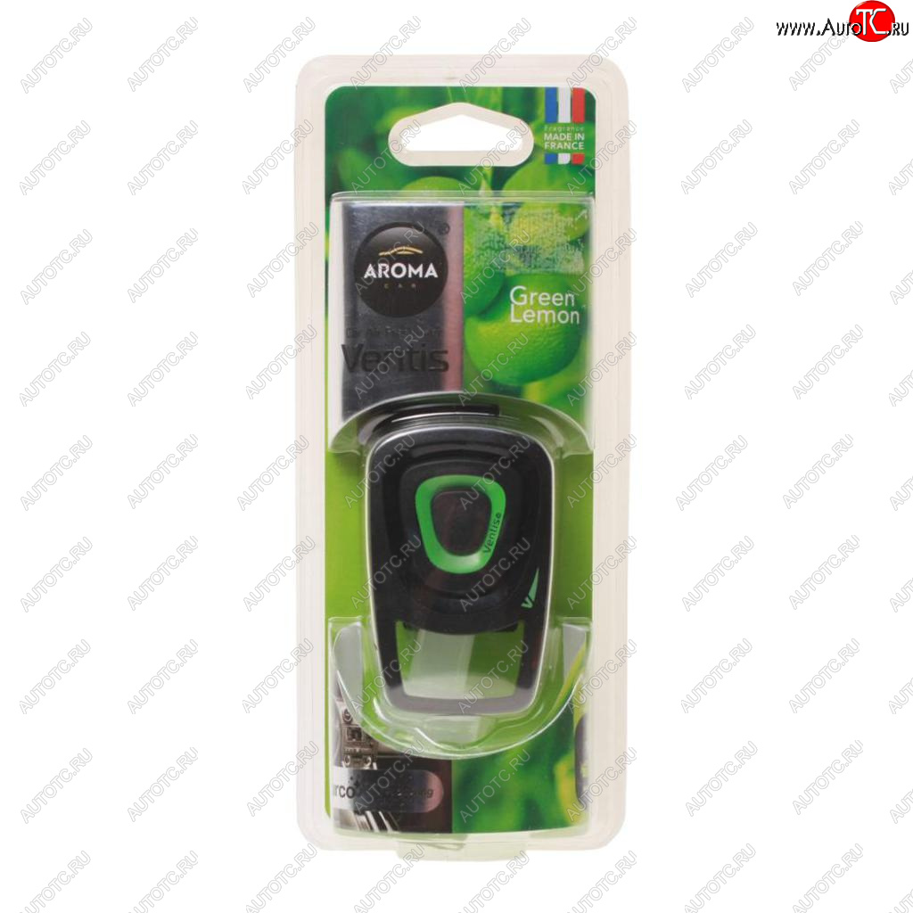 499 р. Ароматизатор на дефлектор жидкостной (зеленый лимон) 8мл Ventis AROMA CAR AROMA CAR 92916  с доставкой в г. Пермь