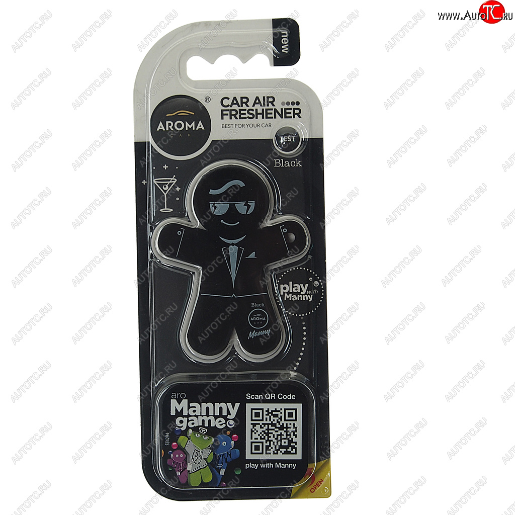 294 р. Ароматизатор на дефлектор полимерный (black) 8г Manny AROMA CAR AROMA CAR 92993  с доставкой в г. Пермь