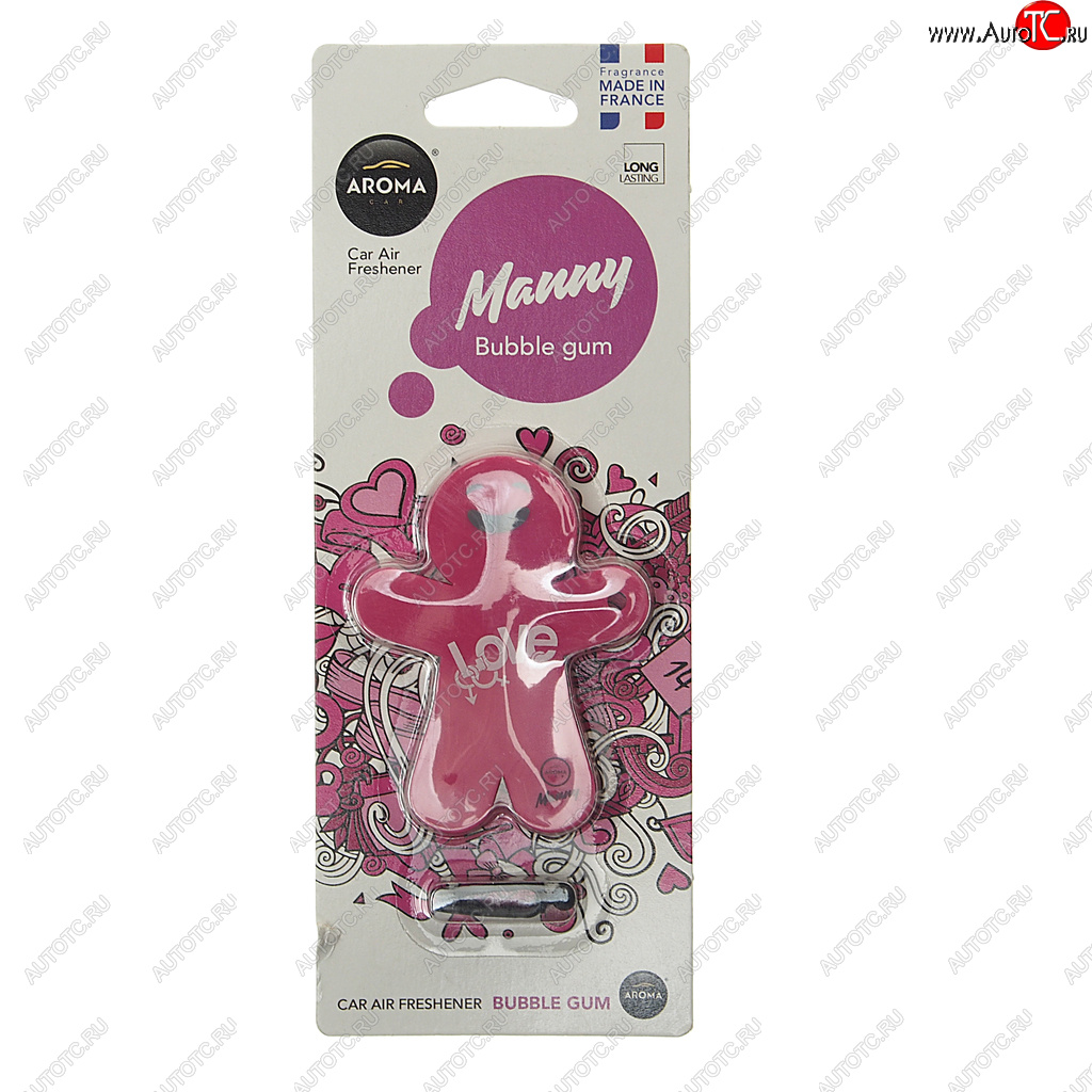 290 р. Ароматизатор на дефлектор полимерный (bubble gum) 8г Manny AROMA CAR AROMA CAR 92994  с доставкой в г. Пермь