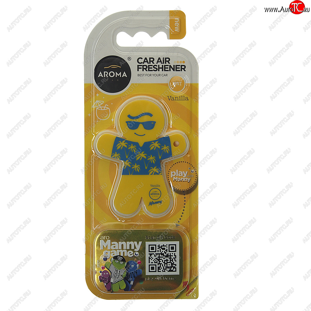 290 р. Ароматизатор на дефлектор полимерный (ваниль) 8г Manny AROMA CAR AROMA CAR 92997  с доставкой в г. Пермь