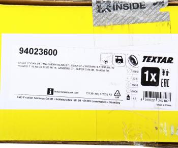 3 299 р. Барабан тормозной RENAULT Clio (98-) задний (1шт.) TEXTAR TEXTAR 94023600  с доставкой в г. Пермь. Увеличить фотографию 5