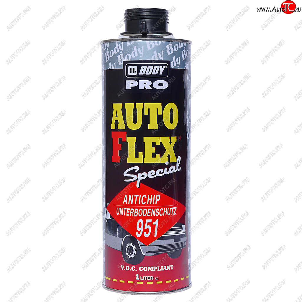 1 349 р. Антигравий черный 1л Autoflex U951 PRO BODY BODY 9510200001  с доставкой в г. Пермь