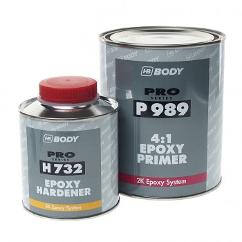 Грунт эпоксидный 989 1кг с отвердителем 732 EPOXY 0.25л BODY BODY 9890700001