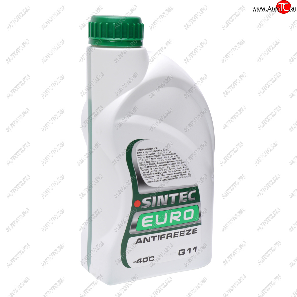 299 р. Антифриз зеленый -40C 1кг G11 Euro SINTEC SINTEC 990553  с доставкой в г. Пермь
