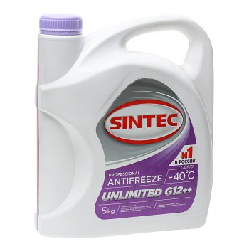 Антифриз фиолетовый -40C 5кг G12++ Unlimited SINTEC SINTEC 990566