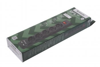 929 р. Фильтр сетевой 5м 10А 2200Вт 5 гнезд + 2 USB с заземлением черный DEFENDER DEFENDER 99755  с доставкой в г. Пермь. Увеличить фотографию 4
